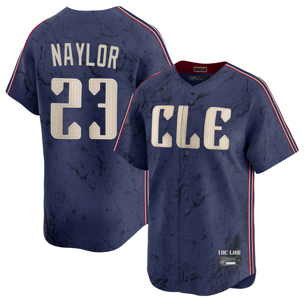 Rebec C.Guardians #23 Bo Naylor Player Navy City Connect Limited Home Stitched Jerseys