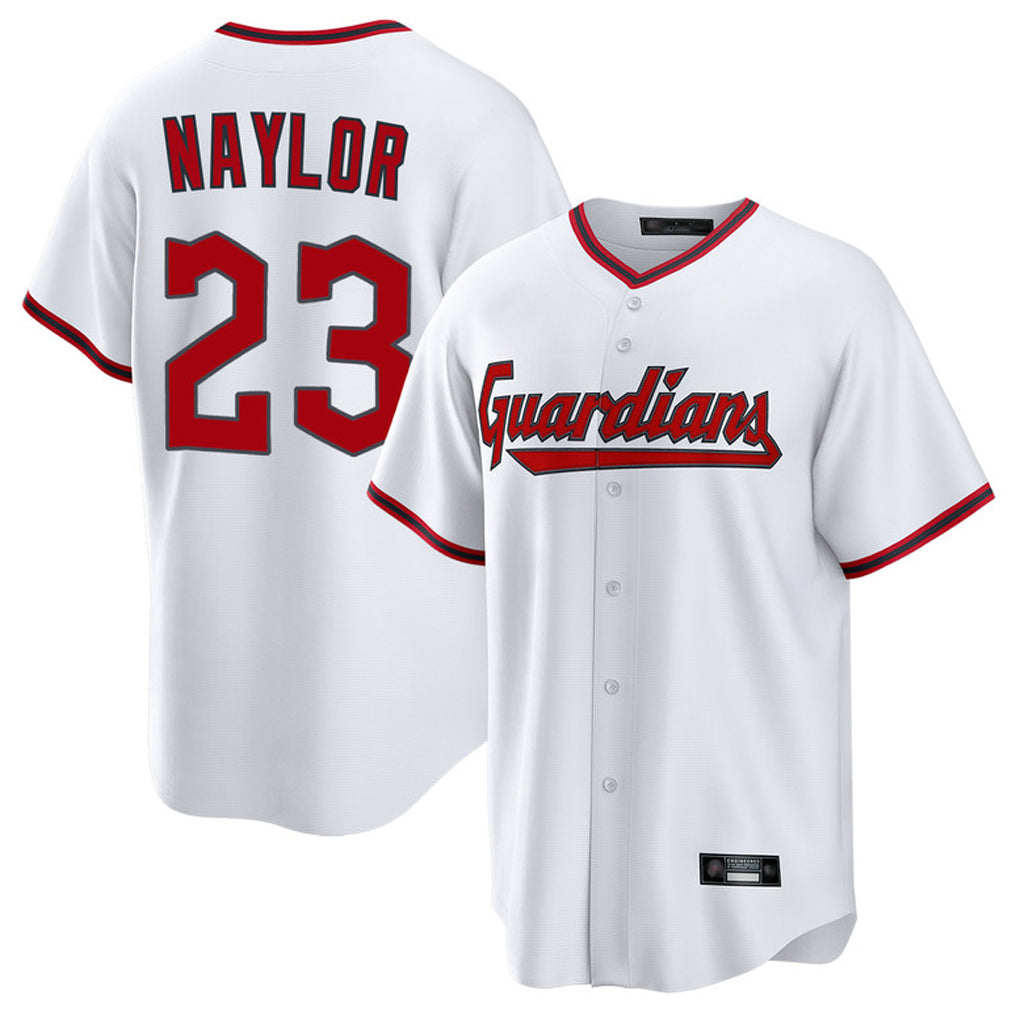 Rebec C.Guardians #23 Bo Naylor Player White Game Home Stitched Jerseys