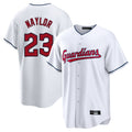 Rebec C.Guardians #23 Bo Naylor Player White Home Game Stitched Jerseys