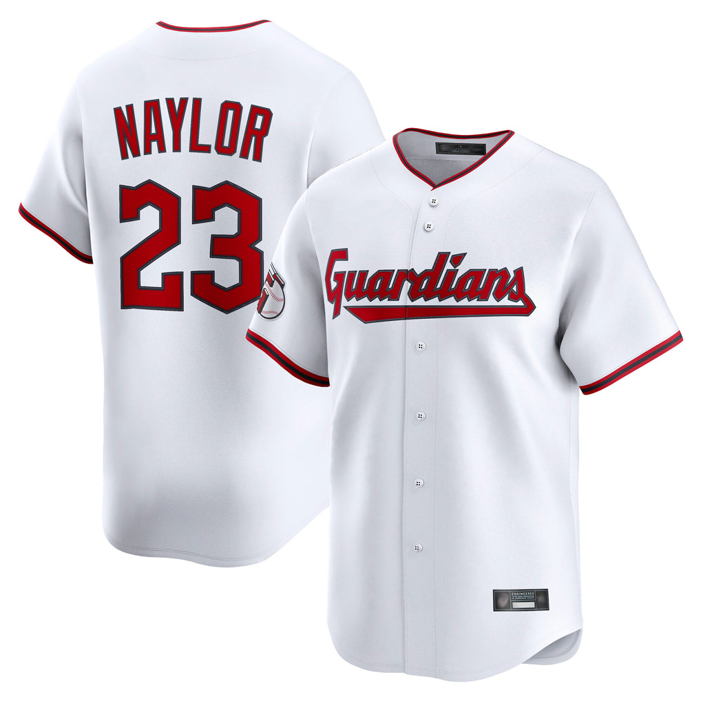 Rebec C.Guardians #23 Bo Naylor Player White Limited Home Game Stitched Jerseys