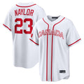 Rebec C.Guardians #23 Bo Naylor Player White World Classic Home Game Stitched Jerseys