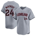 Rebec C.Guardians #24 Triston McKenzie Player Gray Road Limited Home Stitched Jerseys