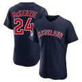 Rebec C.Guardians #24 Triston McKenzie Player Navy Limited Elite Home Stitched Jerseys