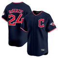 Rebec C.Guardians #24 Triston McKenzie Player Navy Limited Home Stitched Jerseys