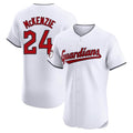 Rebec C.Guardians #24 Triston McKenzie Player White Limited Elite Home Stitched Jerseys