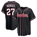 Rebec C.Guardians #27 Austin Hedges Player Black Fashion Out Home Game Stitched Jerseys