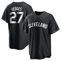 Rebec C.Guardians #27 Austin Hedges Player Black Home Game Stitched Jerseys