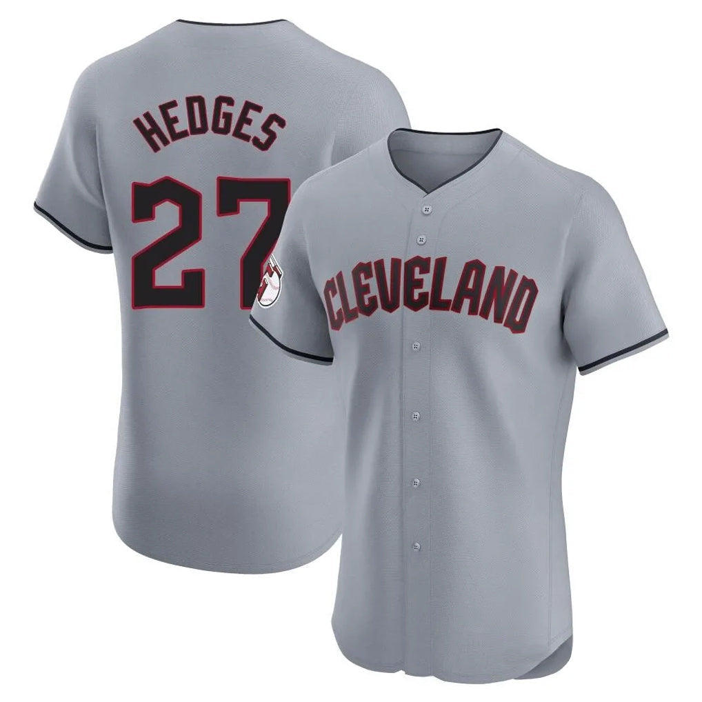 Rebec C.Guardians #27 Austin Hedges Player Gray Road Limited Elite Home Stitched Jerseys