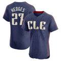 Rebec C.Guardians #27 Austin Hedges Player Navy City Connect Limited Elite Home Stitched Jerseys