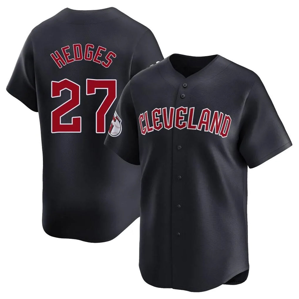 Rebec C.Guardians #27 Austin Hedges Player Navy Limited Home Game Stitched Jerseys
