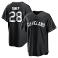 Rebec C.Guardians #28 Tanner Bibee Player Black Home Game Stitched Jerseys