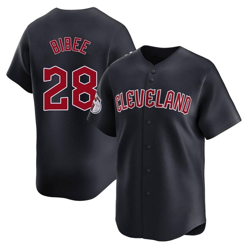 Rebec C.Guardians #28 Tanner Bibee Player Navy Limited Home Game Stitched Jerseys