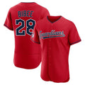Rebec C.Guardians #28 Tanner Bibee Player Red Limited Elite Home Stitched Jerseys