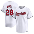 Rebec C.Guardians #28 Tanner Bibee Player White Limited Home Stitched Jerseys