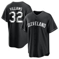 Rebec C.Guardians #32 Gavin Williams Player Black Home Game Stitched Jerseys
