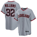 Rebec C.Guardians #32 Gavin Williams Player Gray Home Game Stitched Jerseys