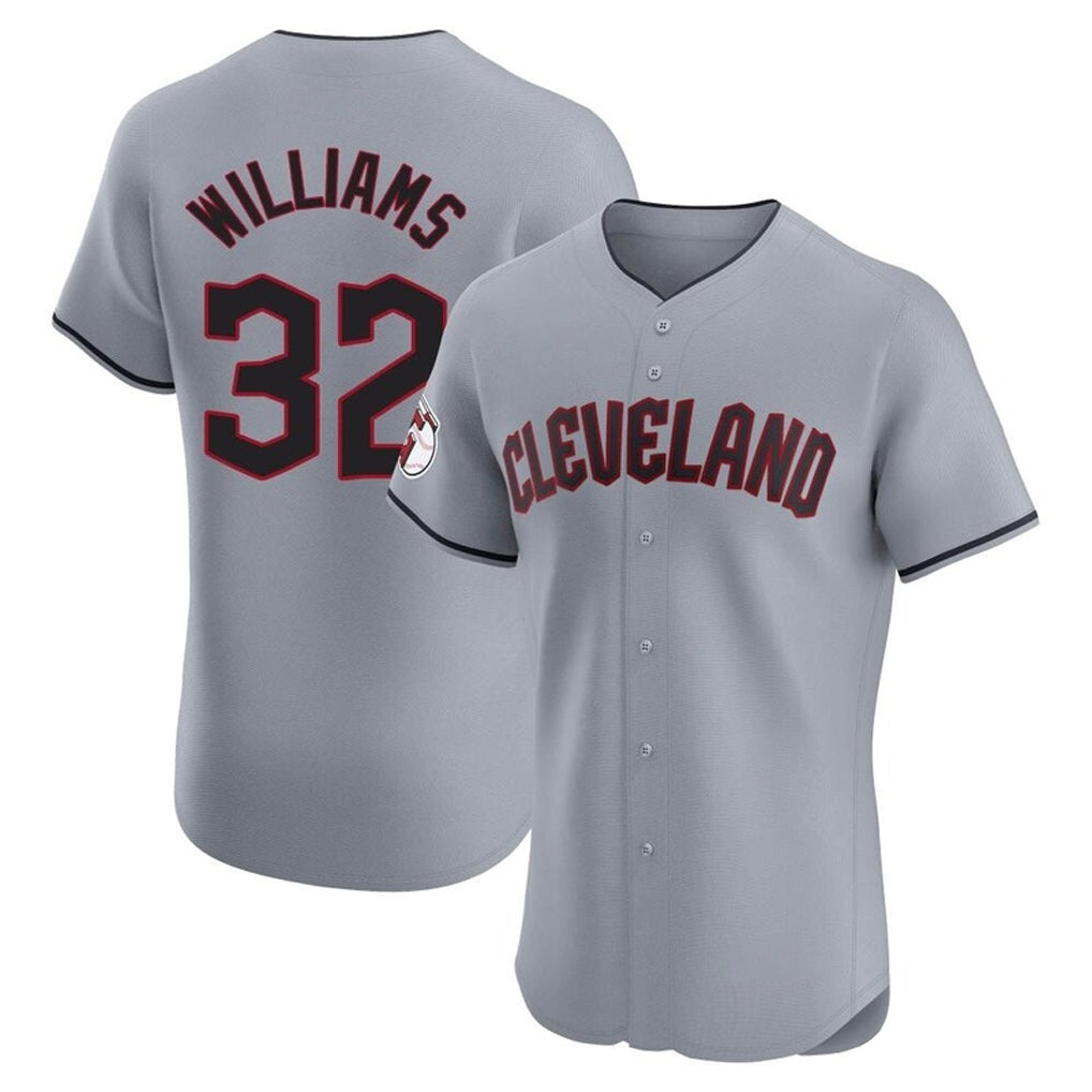 Rebec C.Guardians #32 Gavin Williams Player Gray Road Limited Elite Home Stitched Jerseys
