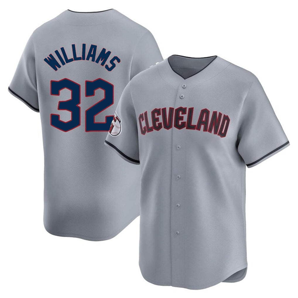 Rebec C.Guardians #32 Gavin Williams Player Gray Road Limited Home Stitched Jerseys