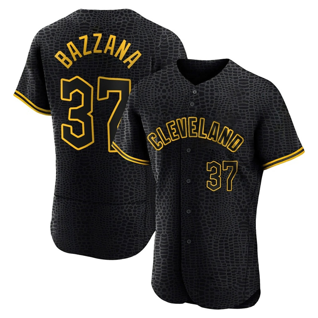 Rebec C.Guardians #37 Travis Bazzana Player Black Snake Skin City Limited Elite Home Stitched Jerseys