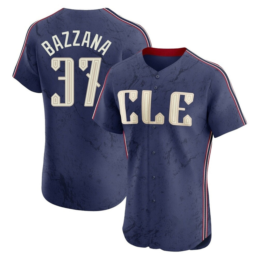 Rebec C.Guardians #37 Travis Bazzana Player Navy City Connect Limited Elite Home Stitched Jerseys