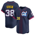 Rebec C.Guardians #38 Steven Kwan Player Navy American League All-Star Edition Limited Home Stitched Jerseys