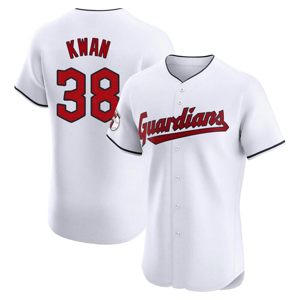 Rebec C.Guardians #38 Steven Kwan Player White Limited Elite Home Stitched Jerseys