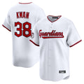 Rebec C.Guardians #38 Steven Kwan Player White Limited Home Game Stitched Jerseys