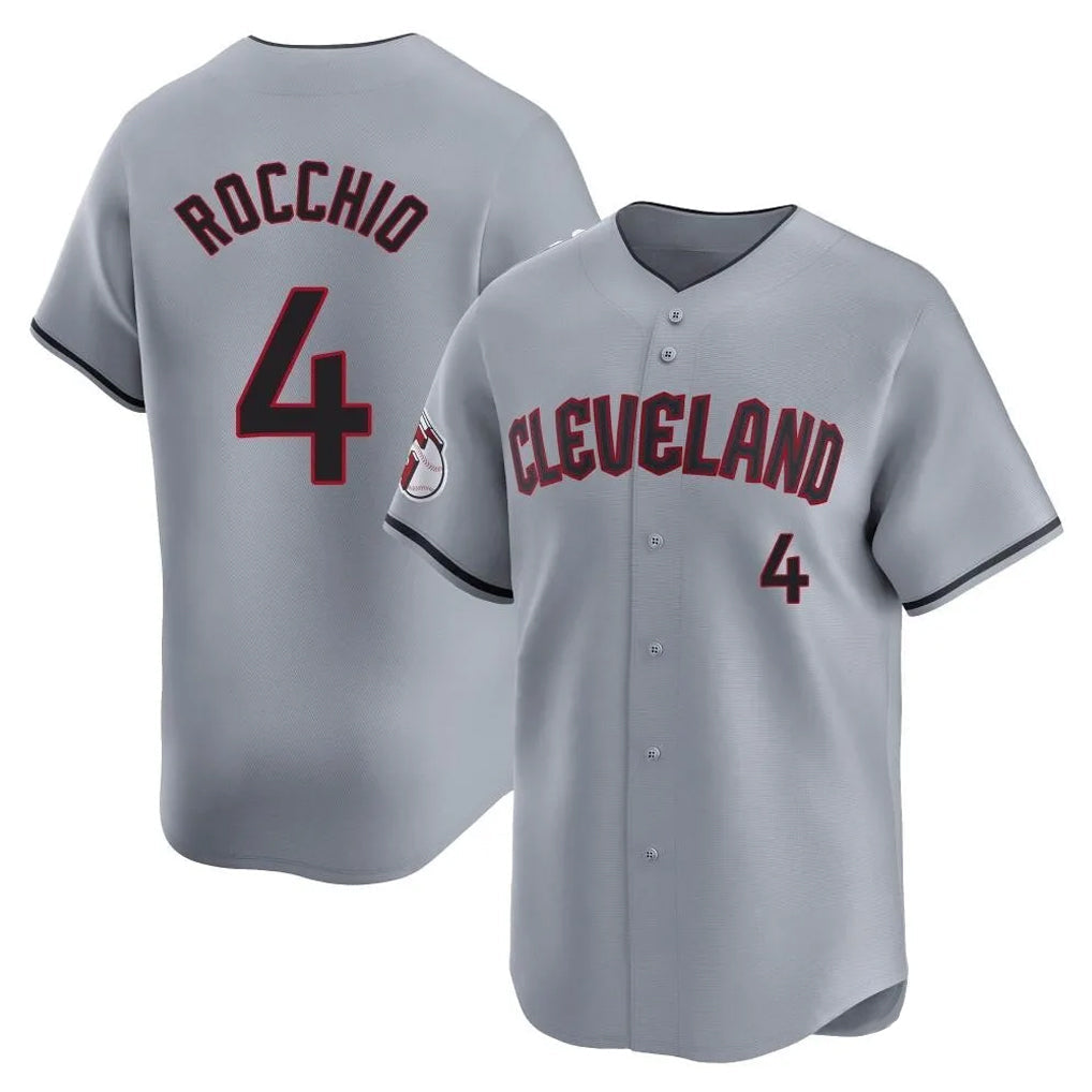 Rebec C.Guardians #4 Brayan Rocchio Player Gray Road Limited Home Stitched Jerseys