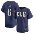 Rebec C.Guardians #6 David Fry Player Navy City Connect Limited Home Stitched Jerseys