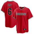Rebec C.Guardians #6 David Fry Player Red Home Game Stitched Jerseys