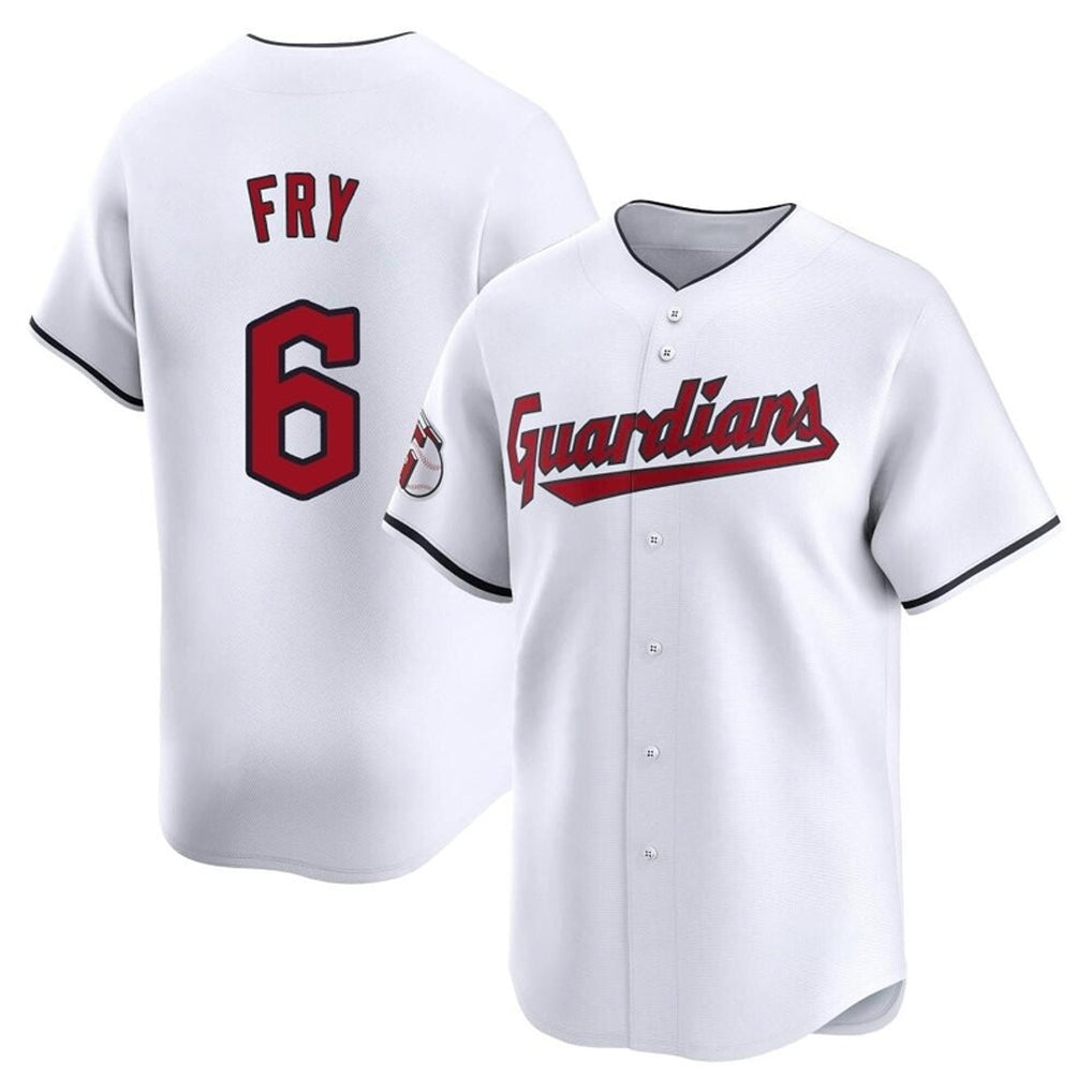 Rebec C.Guardians #6 David Fry Player White Limited Home Stitched Jerseys