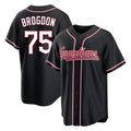 Rebec C.Guardians #75 Connor Brogdon Player Black Fashion Out Home Game Stitched Jerseys