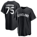 Rebec C.Guardians #75 Connor Brogdon Player Black Home Game Stitched Jerseys