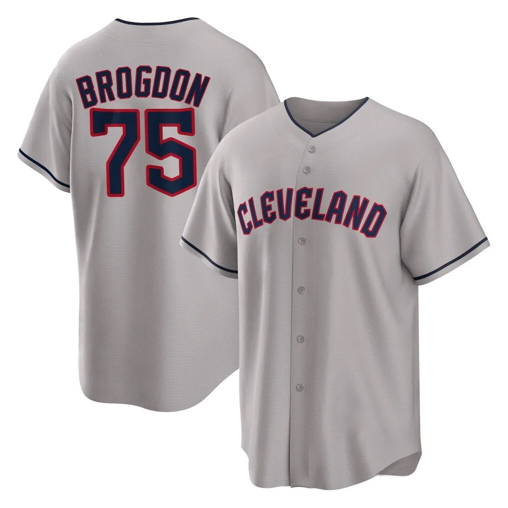Rebec C.Guardians #75 Connor Brogdon Player Gray Game Home Stitched Jerseys
