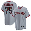 Rebec C.Guardians #75 Connor Brogdon Player Gray Home Game Stitched Jerseys