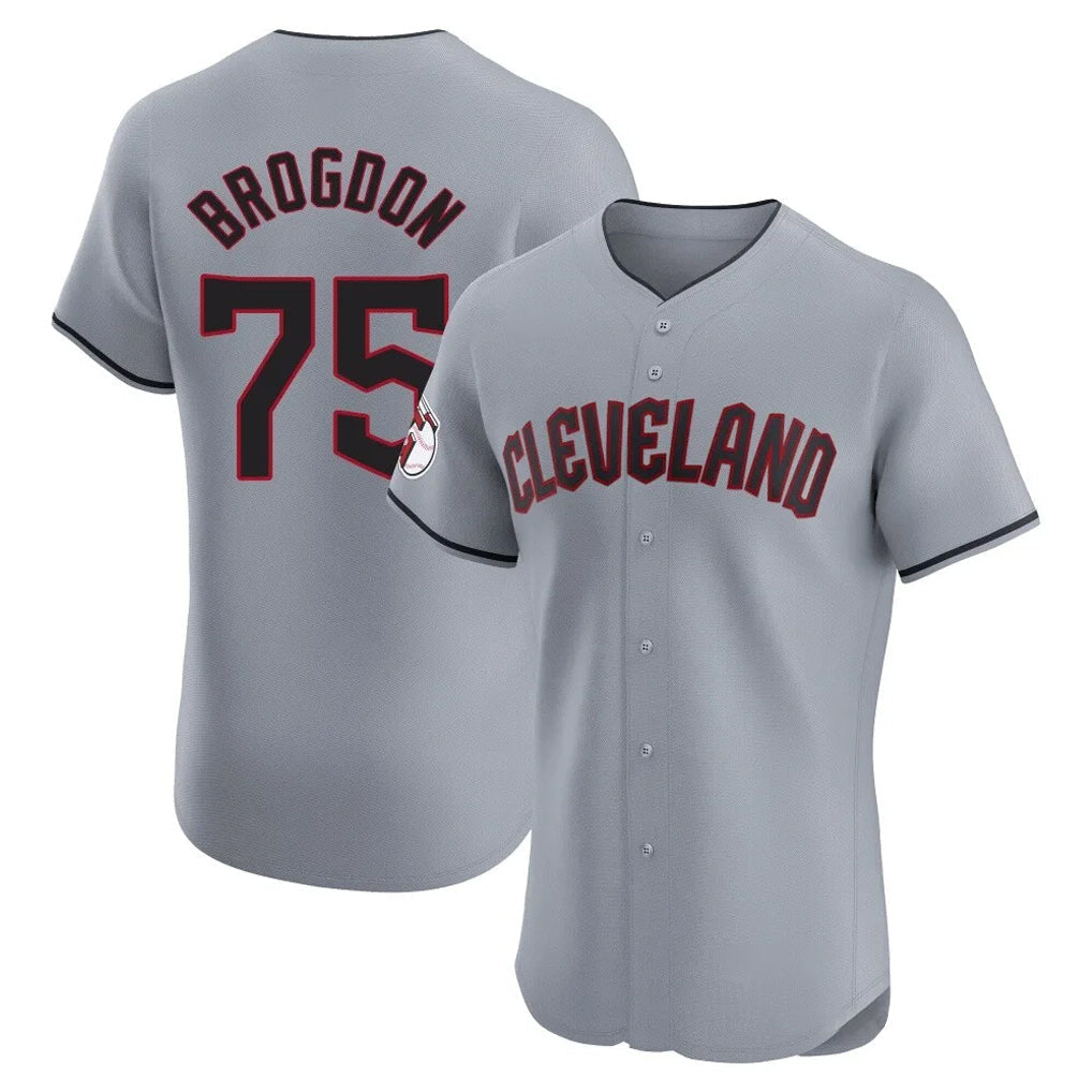 Rebec C.Guardians #75 Connor Brogdon Player Gray Road Limited Elite Home Stitched Jerseys