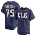 Rebec C.Guardians #75 Connor Brogdon Player Navy City Connect Limited Home Stitched Jerseys