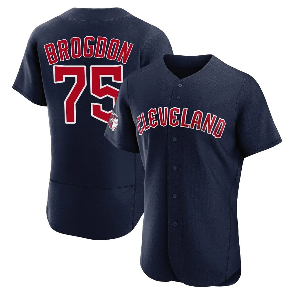 Rebec C.Guardians #75 Connor Brogdon Player Navy Limited Elite Home Stitched Jerseys