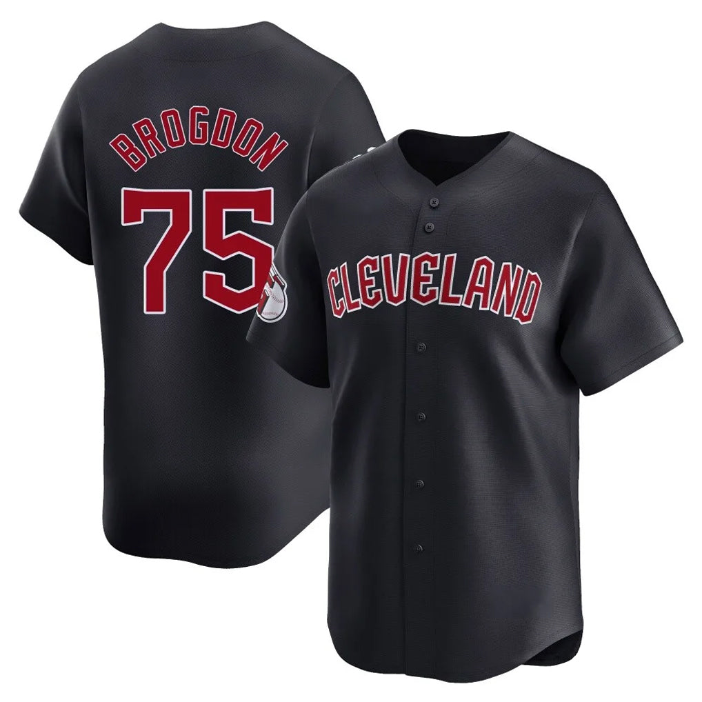 Rebec C.Guardians #75 Connor Brogdon Player Navy Limited Home Game Stitched Jerseys