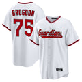 Rebec C.Guardians #75 Connor Brogdon Player White Game Home Stitched Jerseys
