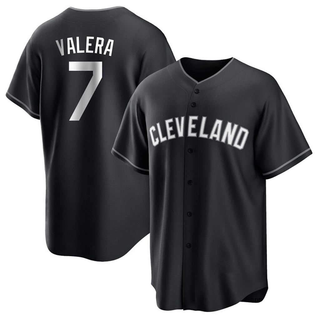 Rebec C.Guardians #7 George Valera Player Black Home Game Stitched Jerseys