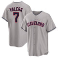 Rebec C.Guardians #7 George Valera Player Gray Game Home Stitched Jerseys