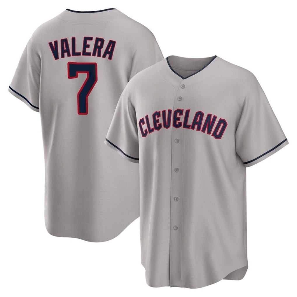 Rebec C.Guardians #7 George Valera Player Gray Game Home Stitched Jerseys