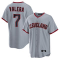 Rebec C.Guardians #7 George Valera Player Gray Home Game Stitched Jerseys