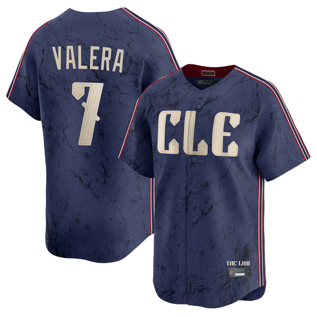 Rebec C.Guardians #7 George Valera Player Navy City Connect Limited Home Stitched Jerseys