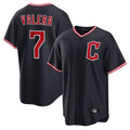 Rebec C.Guardians #7 George Valera Player Navy Home Game Stitched Jerseys