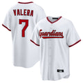 Rebec C.Guardians #7 George Valera Player White Game Home Stitched Jerseys