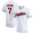 Rebec C.Guardians #7 George Valera Player White Limited Elite Home Stitched Jerseys