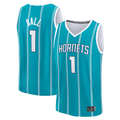 Rebec C.Hornets #1 LaMelo Ball  Teal Fast Break Replica Player Jerseys - Icon Edition