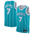 Rebec C.Hornets #7 Kon Knueppel  Teal Swingman Jerseys - Icon Edition